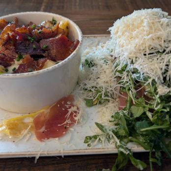 First Watch - Parmesan prosciutto toast with loaded breakfast potatoes - Breakfast & Brunch Near Me - Columbus, Ohio