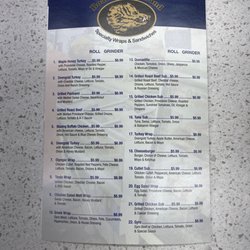 New Town Market - Sandwich Menu