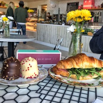 Woops! - Ham and cheese croissant with little meringue stoopwafels covered in chocolate! - Coffee & Tea Near Me - Coeur d'Alene, Idaho Woops! - Ham and cheese croissant with little meringue stoopwafels covered in chocolate! - Coffee & Tea Near Me - Coeur d'Alene, Idaho