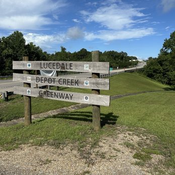 Lucedale Depot Creek Greenway - Sign at entrance - Parks Near Me - Lucedale, Mississippi