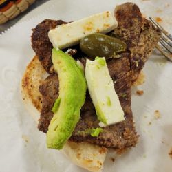 La Misma Luna Mexican Store - No thank you to this breaded steak torta, not to mention it was tuff.