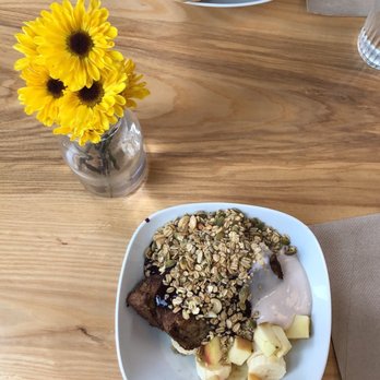 The Uprooted Kitchen - The "proof" sourdough French toast was delishh! House made preserves, coconut yogurt, and granola! Super filling and yummy! - Vegan Near Me - Gilbert, Arizona The Uprooted Kitchen - The "proof" sourdough French toast was delishh! House made preserves, coconut yogurt, and granola! Super filling and yummy! - Vegan Near Me - Gilbert, Arizona