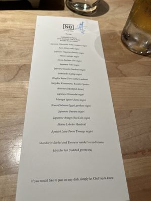 Menu photo 8 Nozawa Bar Beverly Hills, CA Menu photo 8 Nozawa Bar Beverly Hills, CA