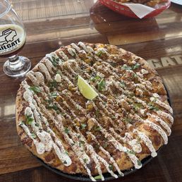 Mexican street corn pizza