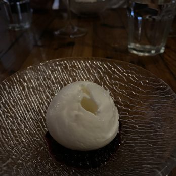 Mr Pollo - Goat milk ice cream with blueberries - New American Near Me - San Francisco, California Mr Pollo - Goat milk ice cream with blueberries - New American Near Me - San Francisco, California