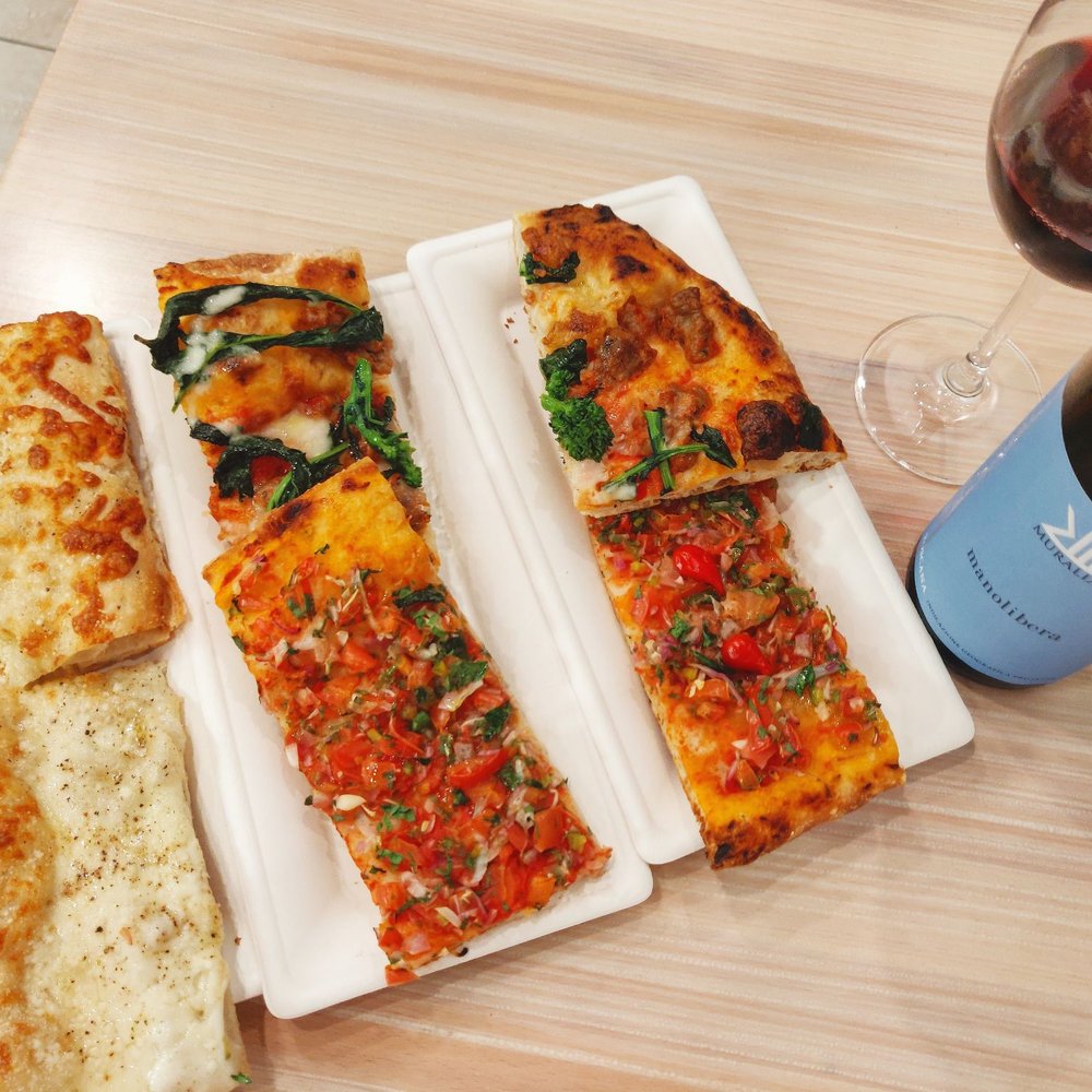RomanSQ - These slices had actual fancy names but my versions are: "cheese on ice" "Spicy" (but not too spicy) "Sausage" Each was AWESOME. - Pizza Near Me - Sarasota, Florida RomanSQ - These slices had actual fancy names but my versions are: "cheese on ice" "Spicy" (but not too spicy) "Sausage" Each was AWESOME. - Pizza Near Me - Sarasota, Florida