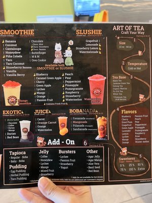 Menu photo 6 Teapioca Lounge Lewisville, TX