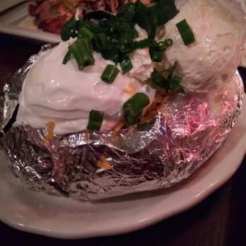 Pappadeaux Seafood Kitchen - Baked Potato is huge!!! - Seafood Near Me - Phoenix, Arizona