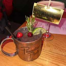 Espresso martini & holiday mule