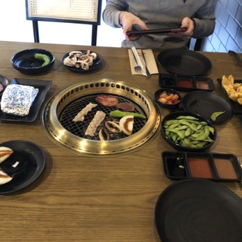 Mosu - Our table. Meat: beefs and pork. Appetizer. Beef tongue is the best!! - Asian Fusion Near Me - Albany, New York Mosu - Our table. Meat: beefs and pork. Appetizer. Beef tongue is the best!! - Asian Fusion Near Me - Albany, New York