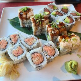 Spicy Tuna Roll, Salmon Avo Roll, Pacific Jewel Spicy Tuna Roll, Salmon Avo Roll, Pacific Jewel