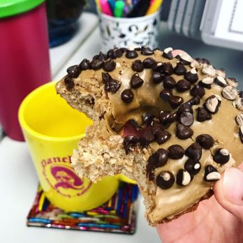 SloDoCo Donuts - Vegan maple donut with chocolate chips. Soooo good - Donuts Near Me - San Luis Obispo, California SloDoCo Donuts - Vegan maple donut with chocolate chips. Soooo good - Donuts Near Me - San Luis Obispo, California