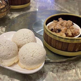 Jade Dynasty Seafood Restaurant - 12. Snow Mountain Char Siu Buns and 18. Spareribs with Black Bean - Dim Sum Near Me - Honolulu, Hawaii