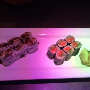 Ahi Sushi - Salmon skin (left) and salmon w/h jalapeño (right) - Japanese Near Me - Philadelphia, Pennsylvania Ahi Sushi - Salmon skin (left) and salmon w/h jalapeño (right) - Japanese Near Me - Philadelphia, Pennsylvania