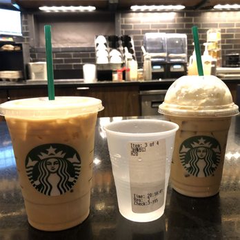 Starbucks - Wish they gave normal cups of water like other locations! But here to get caffeine and quench my thirst with family ! - Coffee & Tea Near Me - Orlando, Florida