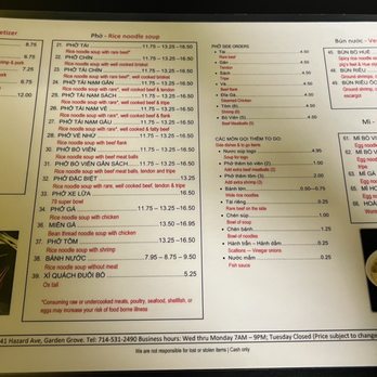 Pho 79 Restaurant - Menu - Vietnamese Near Me - Westminster, California