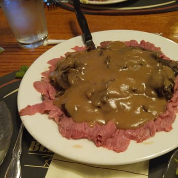 Beef'n Barrel - Sliced beef, medium-rare, smothered in gravy - Steakhouses Near Me - Olean, New York