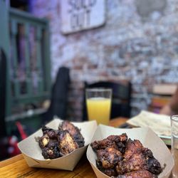 Arnolds Bar & Grill - Regular Arnold's wings and the Wings of Death for wing week.