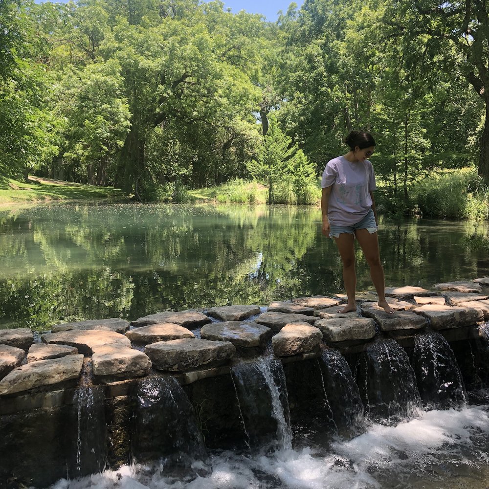 The new water feature was a great spot to sit and rest while keeping your feet cool. The new water feature was a great spot to sit and rest while keeping your feet cool.