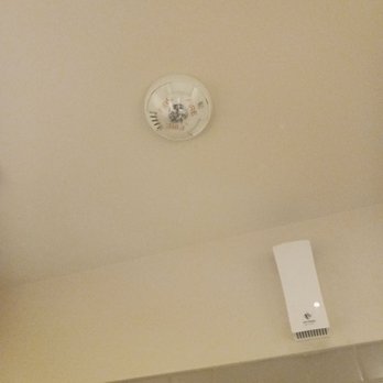 Talecris Plasma Resources - This is the smoke detector that's also in the bathroom. & a air freshener dispenser. - Blood & Plasma Donation Centers Near Me - Glendale, Arizona