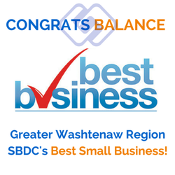 Balance Massage Therapy - Balance was announced the 2017 Best Small Business for the Greater Washtenaw Region at the Michigan Celebrates Small Business Gala.