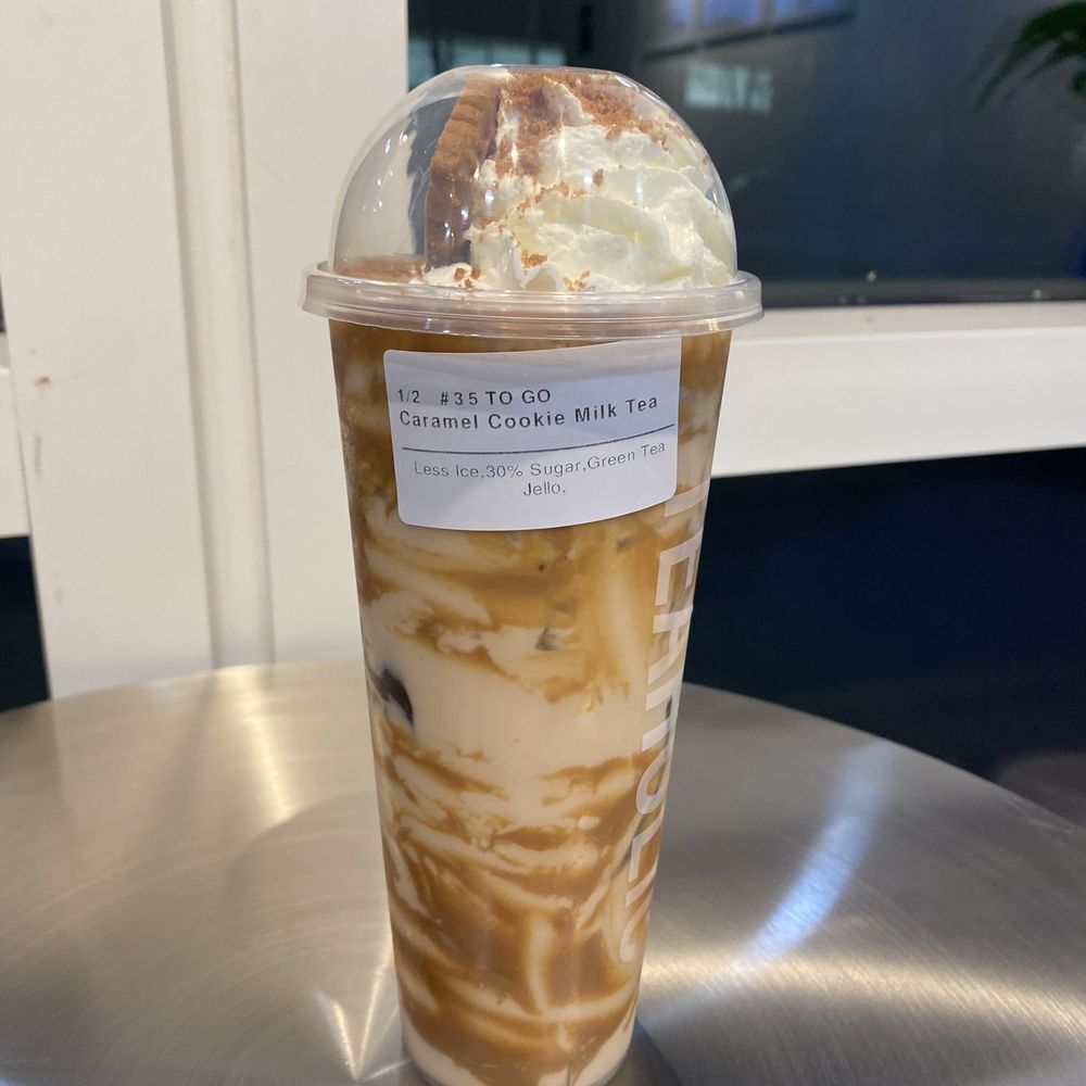 Teaholic - Caramel cookie milk tea - Bubble Tea Near Me - Cambridge, Massachusetts Teaholic - Caramel cookie milk tea - Bubble Tea Near Me - Cambridge, Massachusetts