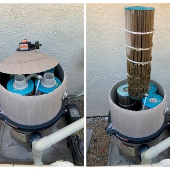 Superior Pool Solutions - Severely clogged cartridges caused pressure to build until the filter lid blew off. Routine cleanings prevent expensive damage. - Pool Cleaners Near Me