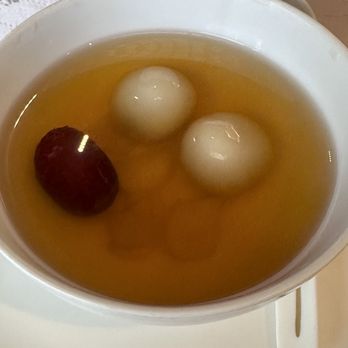 文華廳 - Sweet ginger tea soup w fresh lily bulb, jujube, sesame glutinous rice dumpling. - Cantonese Near Me - Hong Kong, HK