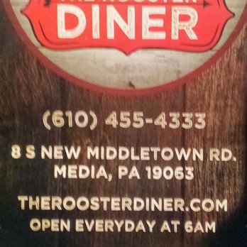 The Rooster Diner - Menu cover - Diners Near Me - Media, Pennsylvania