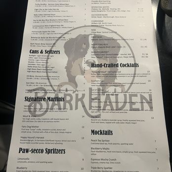 Barkhaven - Menu December 2024 - Dog Parks Near Me - Orlando, Florida