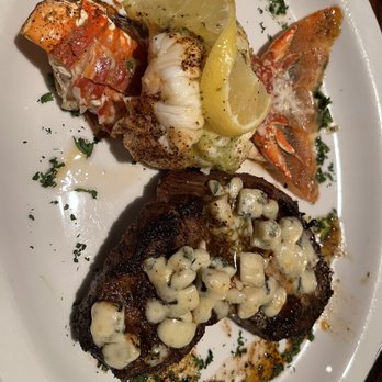 Carmine's Steakhouse - 8oz Filet Mignon 8 Ounce Butterflied and Gorgonzola Crumbles - Steakhouses Near Me - Saint Louis, Missouri Carmine's Steakhouse - 8oz Filet Mignon 8 Ounce Butterflied and Gorgonzola Crumbles - Steakhouses Near Me - Saint Louis, Missouri