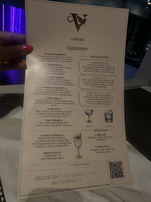 Menu photo 8 Velour Dallas, TX Menu photo 8 Velour Dallas, TX
