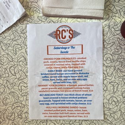 Menu photo 7 RC’s Lunch Car Saint Joseph, MO Menu photo 7 RC’s Lunch Car Saint Joseph, MO