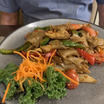 Thai Sushi Aroy Dee - Drunken noodle with chicken - Thai Near Me - Glens Falls, New York Thai Sushi Aroy Dee - Drunken noodle with chicken - Thai Near Me - Glens Falls, New York