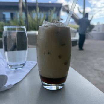 Terras - Iced latte with vanilla - New American Near Me - Carefree, Arizona