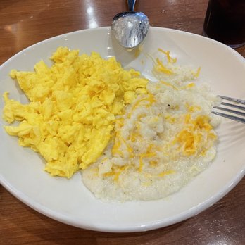 Dame's Chicken and Waffles - Eggs and cheese grits - New American Near Me - Cary, North Carolina Dame's Chicken and Waffles - Eggs and cheese grits - New American Near Me - Cary, North Carolina