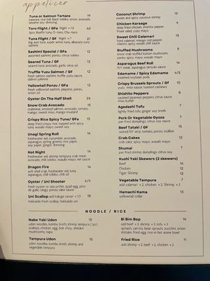 Menu photo 1 Blufish Sushi Bistro Park Ridge, IL