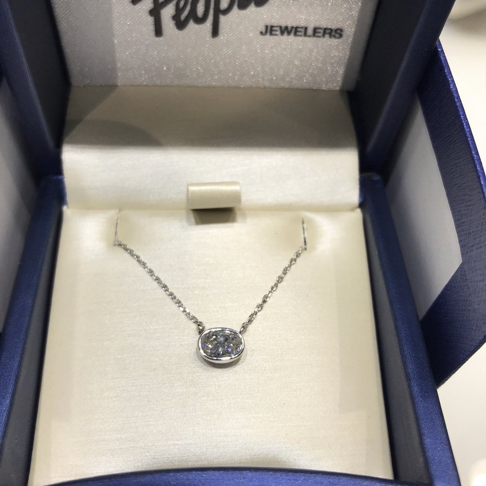 Diamond necklace from First People's Jewelers
