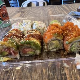 Hellboy! Roll and Orange Ocean Roll - yummy! Hellboy! Roll and Orange Ocean Roll - yummy!