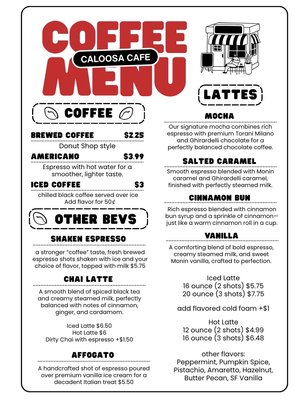 Menu photo 1 Caloosa Cafe Moore Haven, FL Menu photo 1 Caloosa Cafe Moore Haven, FL