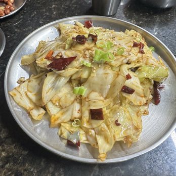 Xi Top Barbeque - Stir Fried Cabbage - Korean Near Me - Flushing, New York Xi Top Barbeque - Stir Fried Cabbage - Korean Near Me - Flushing, New York