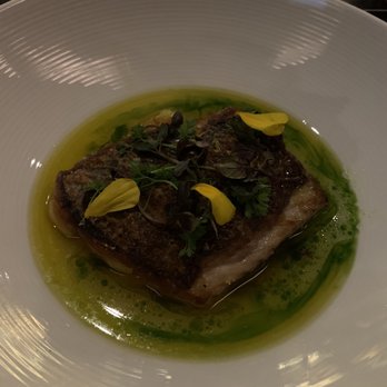 Stubborn Seed - PAN ROASTED STRIPED BASS - New American Near Me - Miami Beach, Florida Stubborn Seed - PAN ROASTED STRIPED BASS - New American Near Me - Miami Beach, Florida