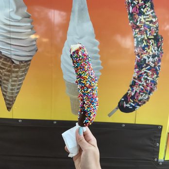 Alameda County Fair - Frozen banana dipped in chocolate + sprinkles - Festivals Near Me - Pleasanton, California