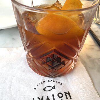 A Fish Called Avalon - Delicious cocktails, here a riff on an "Old Fashioned" - Seafood Near Me - Miami Beach, Florida A Fish Called Avalon - Delicious cocktails, here a riff on an "Old Fashioned" - Seafood Near Me - Miami Beach, Florida