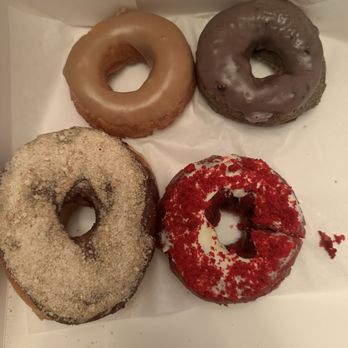 Randy’s Donuts - Maple Iced Cake Blueberry Iced Cake Nutella Raised Red Velvet Cake - Donuts Near Me - Atlanta, Georgia
