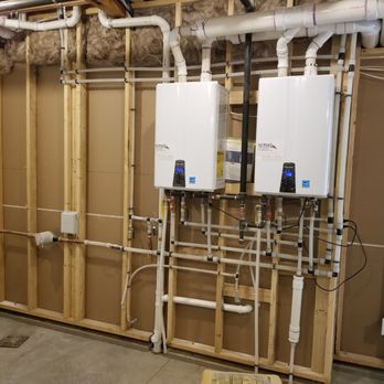 Silver Spur Plumbing and Heating - Two tankless water heaters installed - Plumbing Near Me - Cheyenne, Wyoming Silver Spur Plumbing and Heating - Two tankless water heaters installed - Plumbing Near Me - Cheyenne, Wyoming