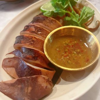 Sukh - Grilled marinated squid: 4/10 - Thai Near Me - Brooklyn, New York Sukh - Grilled marinated squid: 4/10 - Thai Near Me - Brooklyn, New York