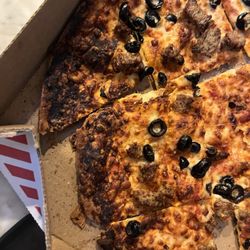 Domino's Pizza - Burnt pizza from dominos