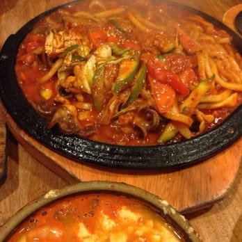Lighthouse Tofu - Stir-fried Udon with squid, a little too sweet for my liking - Korean Near Me - Annandale, Virginia Lighthouse Tofu - Stir-fried Udon with squid, a little too sweet for my liking - Korean Near Me - Annandale, Virginia