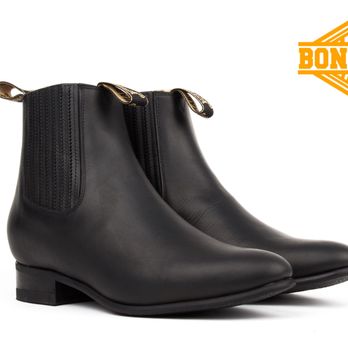 Bonanza Boots - Equestrian Pull-On Leather Boot W/Rubber Out-sole Style: 106 Black - Shoe Stores Near Me - Paramount, California Bonanza Boots - Equestrian Pull-On Leather Boot W/Rubber Out-sole Style: 106 Black - Shoe Stores Near Me - Paramount, California